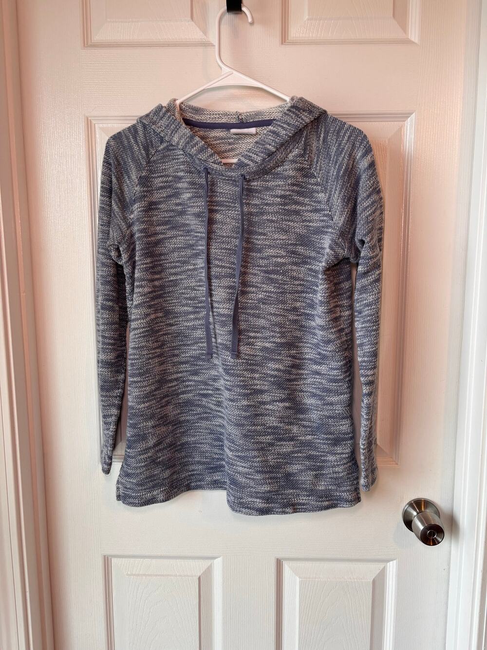 Columbia Women’s XS Blue Heathered Knit Pullover Hoodie